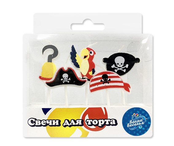 Свечи на шпажках Пиратские 5шт 700160