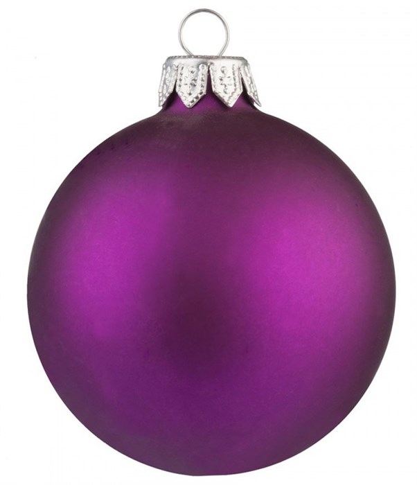 Набор шаров пластик d-8,5см 3шт Фиолетовый ТН85202 ТН85202