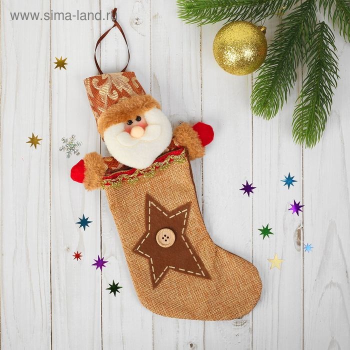 Подарочная упаковка Дед мороз вместимость 200гр 2266095 2266095