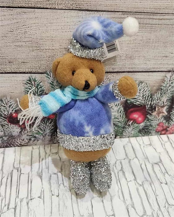 Мягкая игрушка Мишка голубой 15см 760007 760007