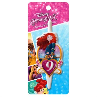 Свеча Цифра 9 Принцесса Мерида 3559