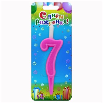 Свеча Цифра 7 Разноцвет 3107