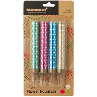 Фонтан Цветное Пламя 10см 30сек 4шт 1502-5482