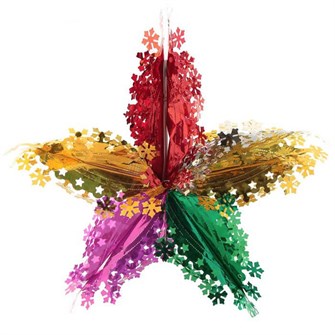 Украшение фольгированное Маленькие снежинки 52*52см 3555315 3555315