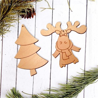 Набор подвесок №9 Елочка и Олененок 2358181 2358181