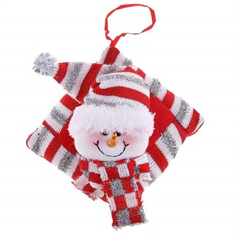 Мягкая игрушка подушечка блеск 13см снеговик шарфик 3070001 3070001