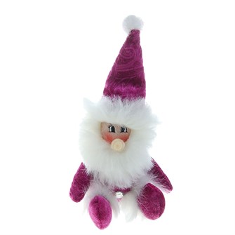 Мягкая игрушка Дед мороз бордовый 16*11см 190023 190023