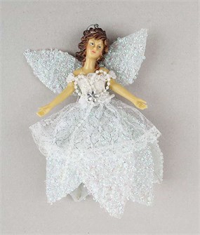 Украшение новогодние Фея белая лилия 19см 684458 684458