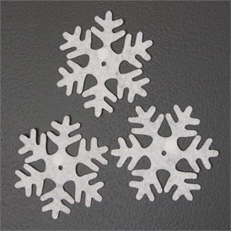 Украшение на скотче Снежинки Пушинки 15см Белый 5шт 6230831