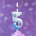 Свеча Цифра 5 Холодное сердце 12см 0795