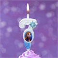 Свеча Цифра 7 Холодное сердце 12см 0797