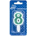 Свеча Цифра 8 Ассорти 5см (наличие цвета необходимо уточнять) 132608
