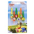 Свечи Разноцветные Винни и друзья на подставках 6шт 1502-1043