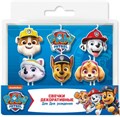 Свечи Щенячий Патруль 6,5 см 6 шт. 501229
