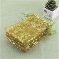 Мешочек органза снежинки 13*18 Золотой 450103 450103