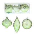 Украшение Кружевной узор 3шт ассорти 8см зеленый 685126 685126